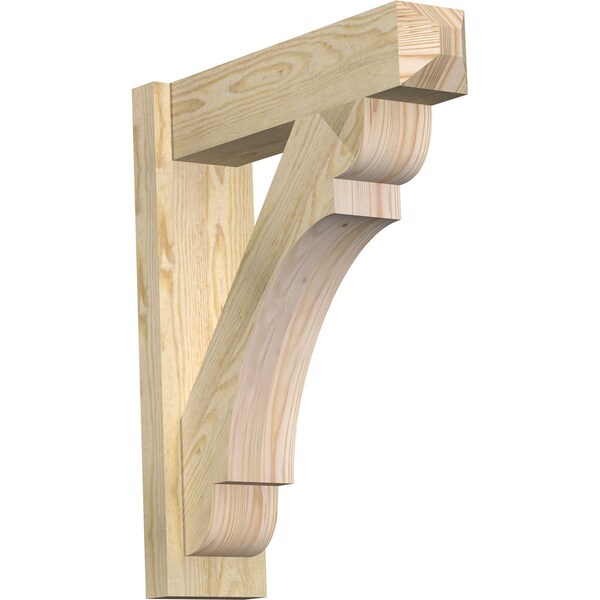 Ekena Millwork Olympic Rough Sawn Craftsman Outlooker, Douglas Fir, 6"W x 22"D x 26"H OUT06X22X26OLY04RDF - main